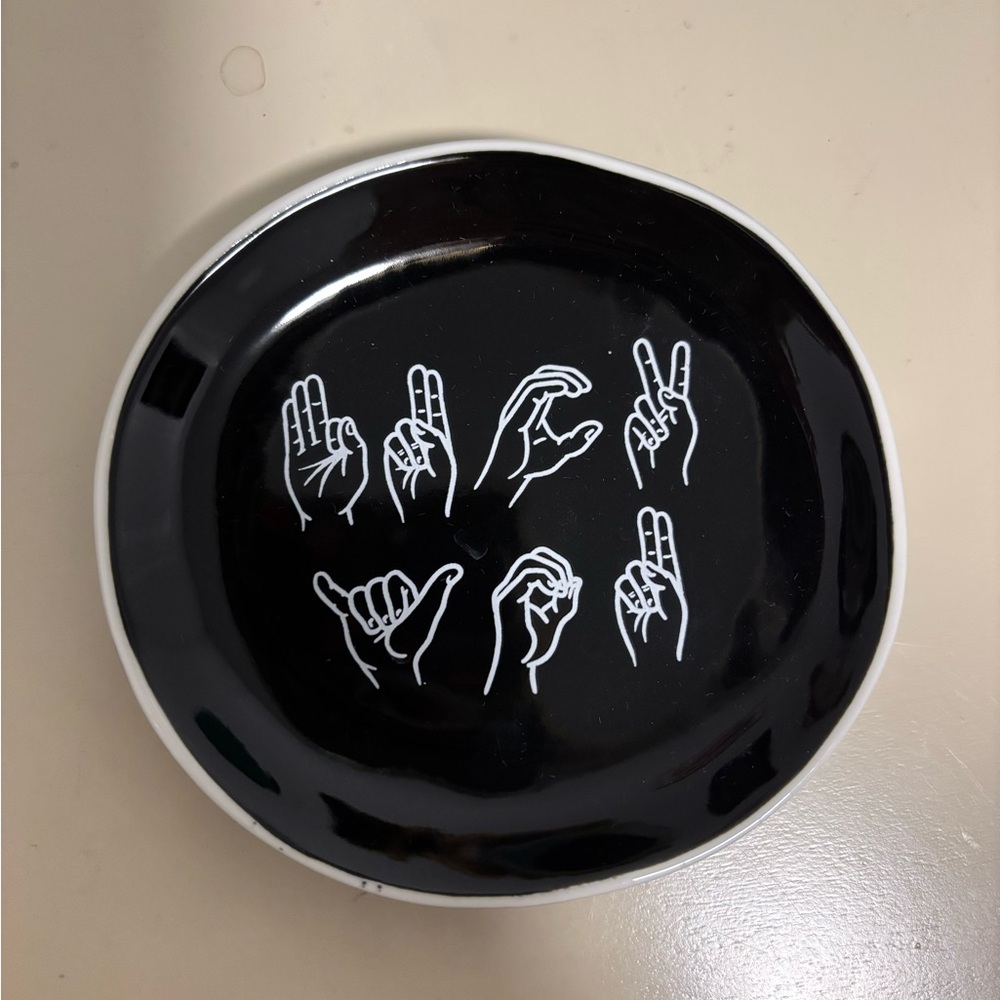 Funny ASL trinket dish